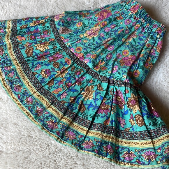 Spell | Little Gypsies Turquoise Folk Town Skirt | 5Y - Picture 11 of 15